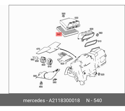Filtro Aire Cabina Mercedes Benz E320 E350 Cls350 Cls500