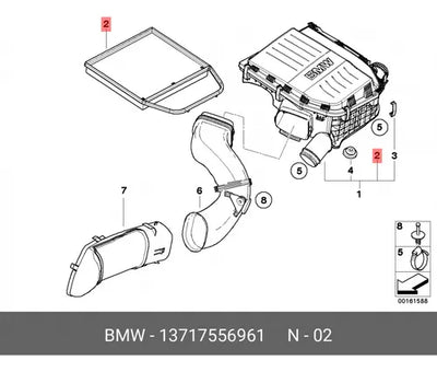 Filtro Entrada Aire Motor Bmw 135i 335i 535i Z4 35i 3.0 L