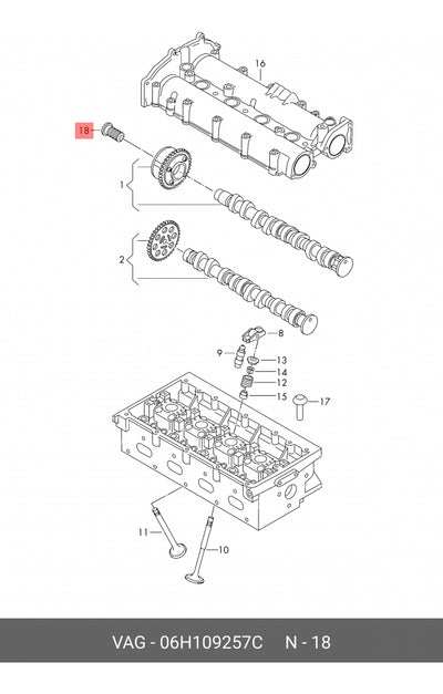 Valvula Solenoide Vvt Arbol Levas Audi Tiguan Seat Leon 2.0t