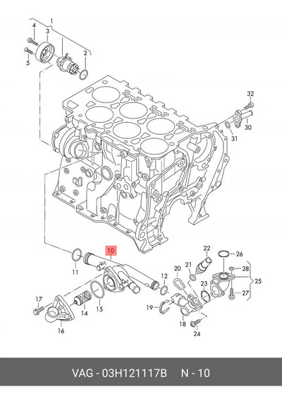 Conjunto De Termostato Audi Q7 07-10 Vw Touareg 07-17