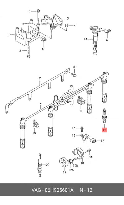 4 Bujías Iridium Vw Jetta Polo Amarok Audi A4 Q5