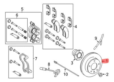 Disco Freno 300mm Trasero Mercedes Sprinter 311 315 415