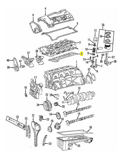 Junta De Cabeza De Motor Mercedes Benz C200 C230 Slk230