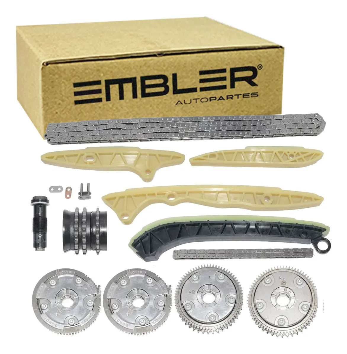 kit completo de cadena de tiempo marca Embler