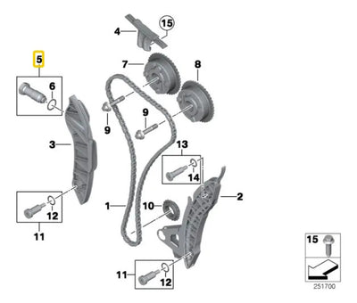 Tensor Cadena Mini Cooper S Salt Hatchback 2010
