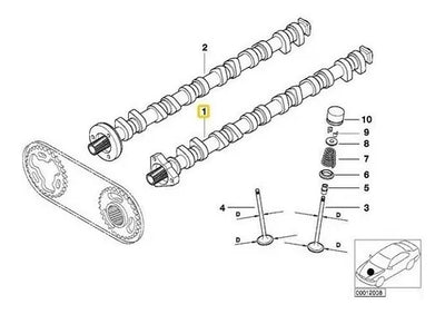 Arbol De Levas De Admision Bmw 525 530 728 323 330 320 328