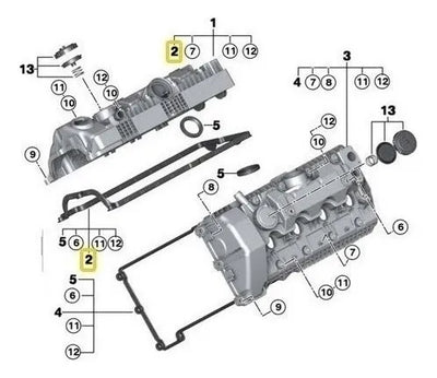 Junta De Tapa De Punterias 545i 550i 645ci 740i 750i X5