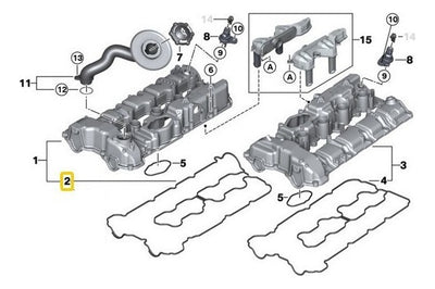 Junta De Tapa De Punterias Bmw 750i 550i X6 X5