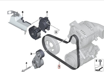 Banda De Alternador Bmw 118i 2013-2015 D