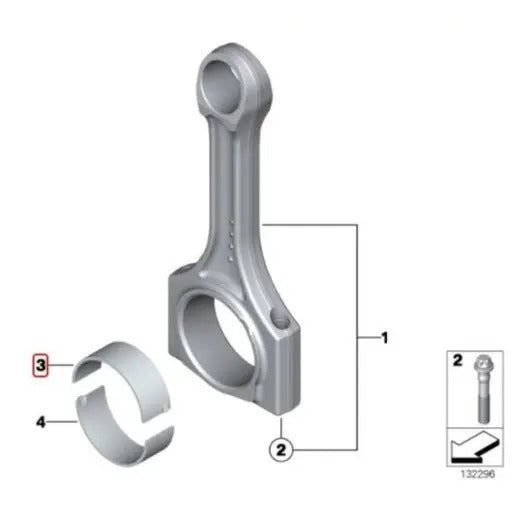 biela del motor marca Kolbenschmidt