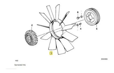 Aspas De Ventilador Mecanico 325i 528i Z3 328i 320 323 318