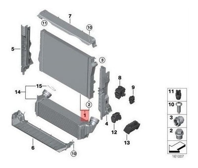 Radiador De Motor Bmw X5 X6 2009 2010 2011 2012 2013 2014