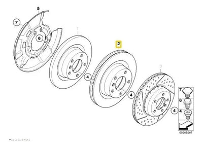 Disco De Frenos Traseros Ventilados Bmw 130i 125i 120i
