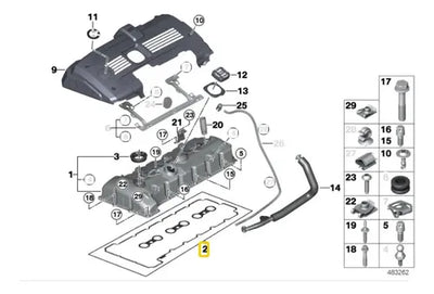 Junta De Tapa De Punterias Bmw 125i 130i 350i 550 X3 X5 Z4