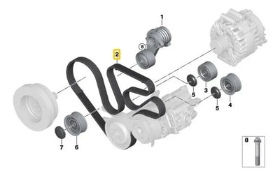 Banda De Accesorios Bmw X6 2009 A 2011 740i 2010 A 2013