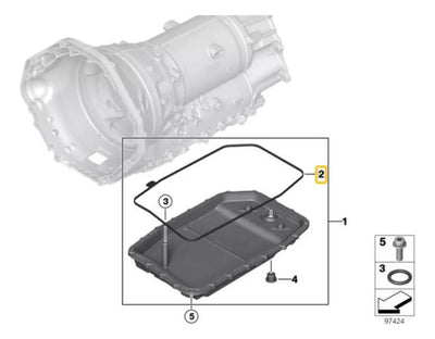Junta Carter Transmision Bmw 120 325 X5 X6 Z4 525 M1 125