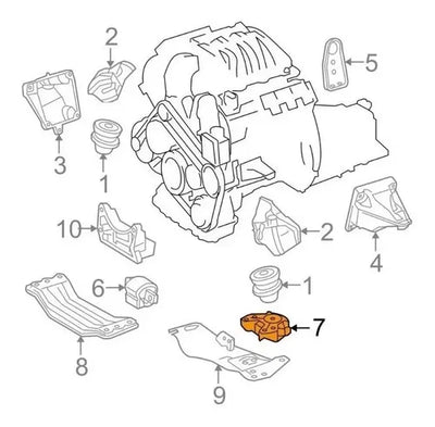 Soporte De Transmision Mercedes C300 Cls63 E250 C350 E400
