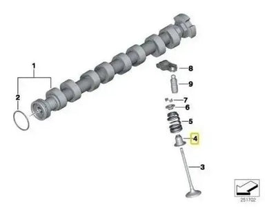 Sellos Valvula Escape Y Admision Bmw 118i 2013 2014 2015