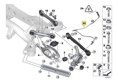 Sensor Frenos Abs Trasero Bmw 118 325 120 125 135i 130 330