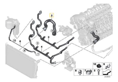 Manguera Inferior De Radiador Bmw 135i M1 335i Z4 F