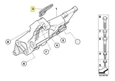 Junta Soporte Del Alternador Bmw 750 740i 545i 650 645 745