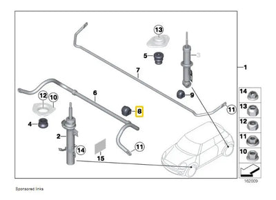 Buje Barra Estabilizadora Mini Cooper S Jcw Countryman