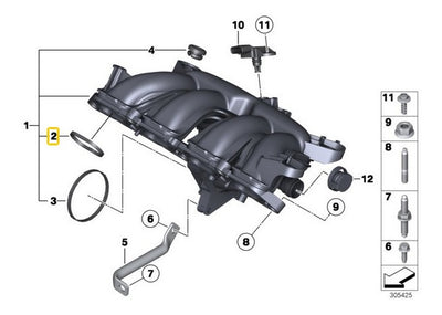 Empaque Multiple Admision Bmw 118 Mini Cooper Convertible