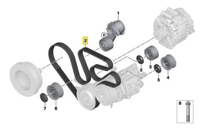 Banda De Accesorios Bmw X6 2009 Al 2011 740i 2010 Al 2013