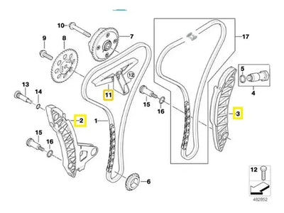 Kit Guias Distribucion Mini Cooper S R56 R57 R58 R59 R60