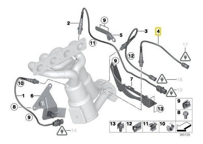 Sensor De Oxigeno Trasero Bmw 535i 530i 525i 120i