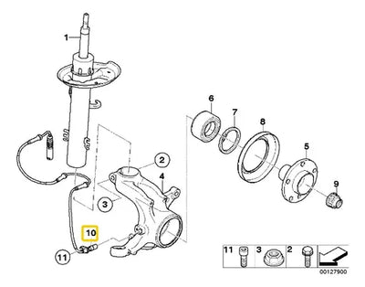 Sensor De Frenos Abs Delantero Bmw X3 2004 Al 2010
