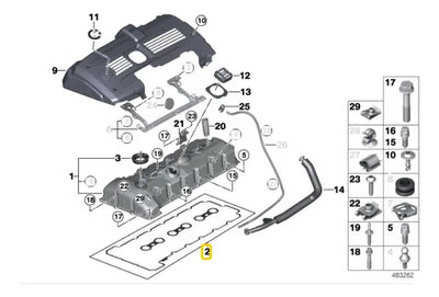 Junta Empaque Tapa Punterias Bmw 128i 328i 328i 528i X3