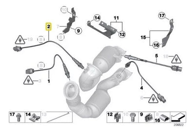 Sensor De Oxigeno Bmw X5 X6 535i 2007 2008 2009 2010 2011