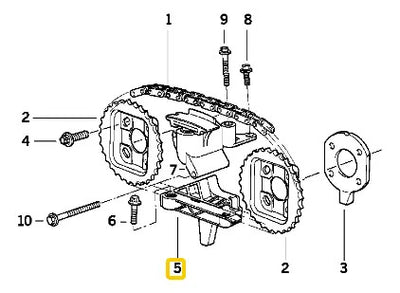 Guia Riel Cadena Bmw E46 320i 323i 325i 330i X5 X3 Tensor .