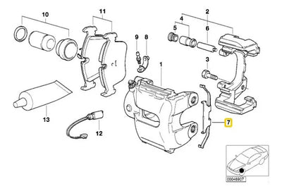 Seguro Balatas Frenos Delanteras Bmw 325i X3 Z4 328i 320i