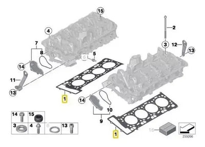 Junta De Cabeza De Motor Bmw X5 X6 550i 750i 2008 Al 2016