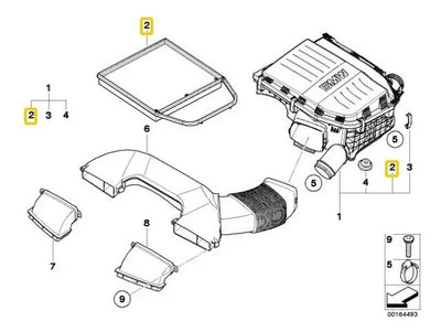 Filtro De Aire Motor Bmw E90 135i 335ci Z4 535 2007 - 2016