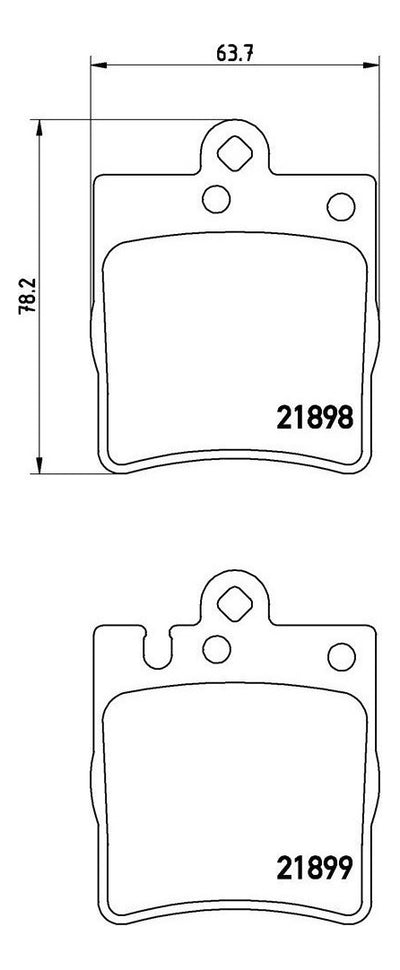 Balatas De Frenos Traseros Mercedes C280 Clk350 C350 C240