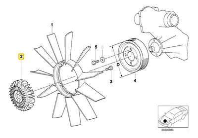 Fan Clutch Bmw X5 745 740i 750 745li 750li 760li 2001-2009
