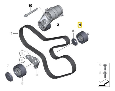 Polea Reenvio Bmw 135 335 X5 X6 X3 X4 535 235 435 740 M1