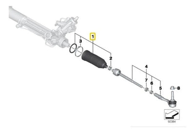 Cubre Polvo De Dirección Para Bmw 750i 2006 Al 2009