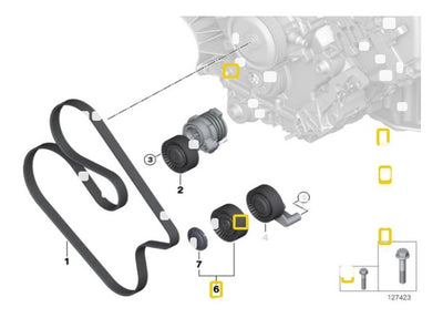 Polea Reenvio De Banda Accesorios Bmw X5 550i 745i 645 545