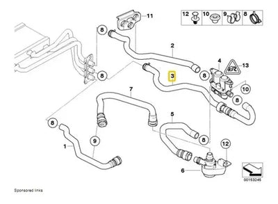 Manguera De Radiador Bmw 525i 645i 550i 530i 650i 535i 545