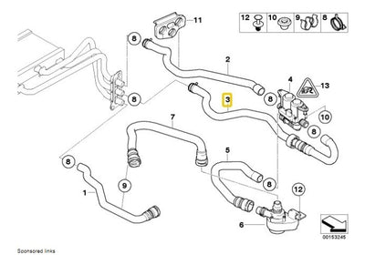 Manguera De Radiador Bmw 545 535i 650i 530i 550i 645i 525i