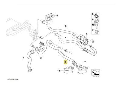 Manguera De Radiador Bmw 545i 650i 530i 550i 645i 525i