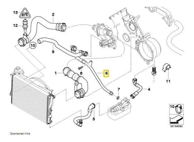 Manguera De Radiador Bmw 740i 735i 540i