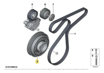 Polea Damper Mini Cooper 2013 Al 2018 F56 Bmw X1 2017-2019