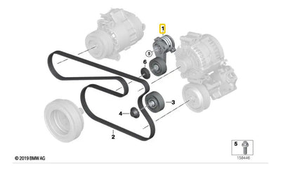 Tensor Polea Bmw E90 323i 325i 328i 330i X5 E70 X3 525i E60