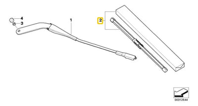Limpiaparabrisas Delantero Bmw 118i 120 125i 135i M1 05-12