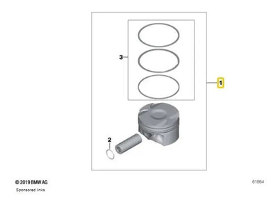 Piston De Motor 80 Mm Bmw 325 Z4 525 320 330 323 Z3 530